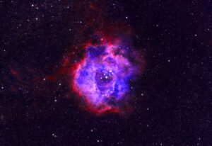 Rosette Nebula (NGC 2237/Caldwell 49), containing Satellite Star Cluster (NGC 2244), less than 5 million years old. Collections: Northern Celestial Hemisphere.
