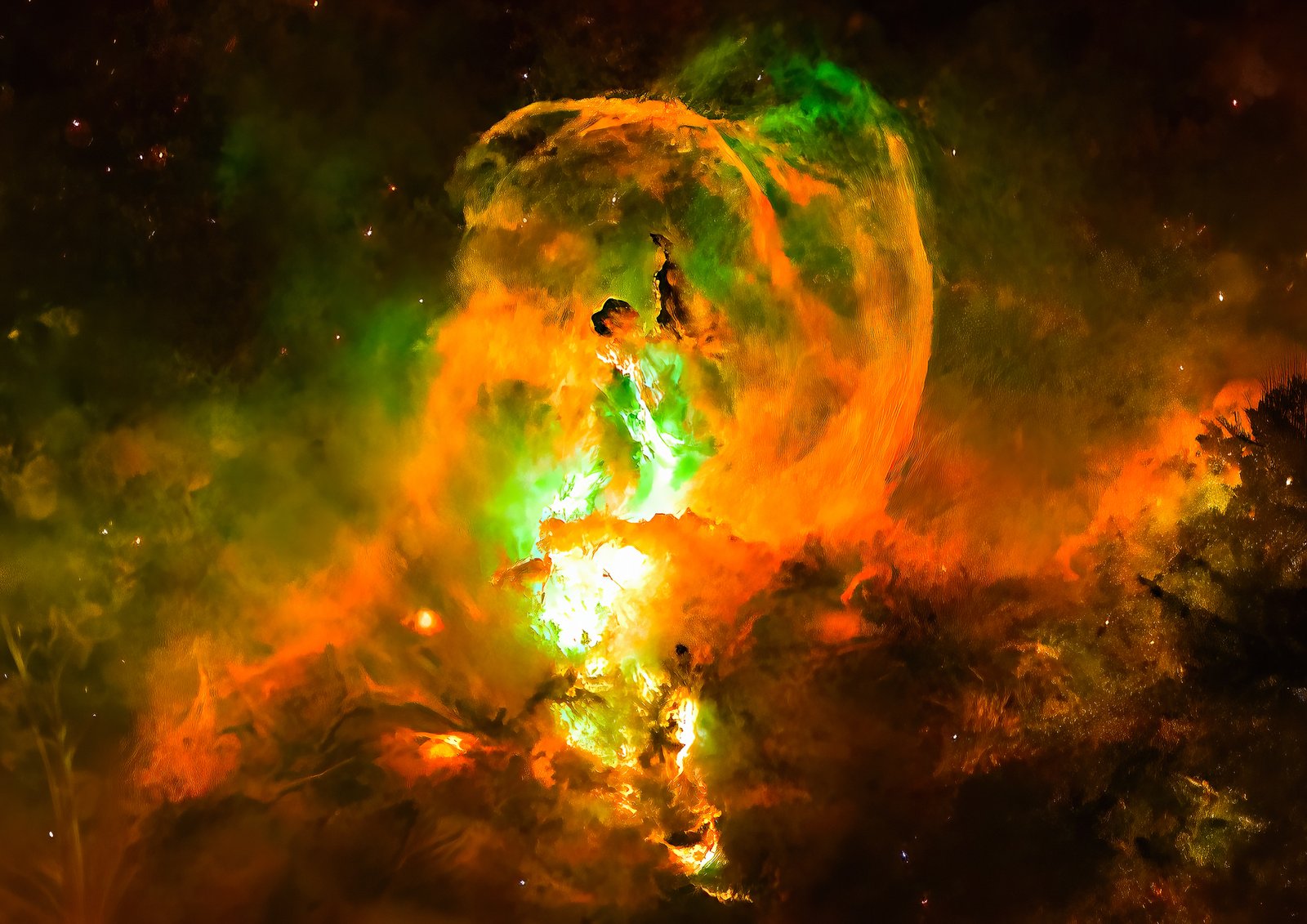 Statue of Liberty Nebula by AstroAnderson