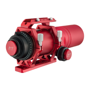 William Optics RedCat 71: Built as a high-performance Petzval astrograph, its 4-element optical layout utilizes synthetic fluorite FPL-53 glass to capture perfectly flat, aberration-free wide-field frames across full-frame sensors without any additional correctors.